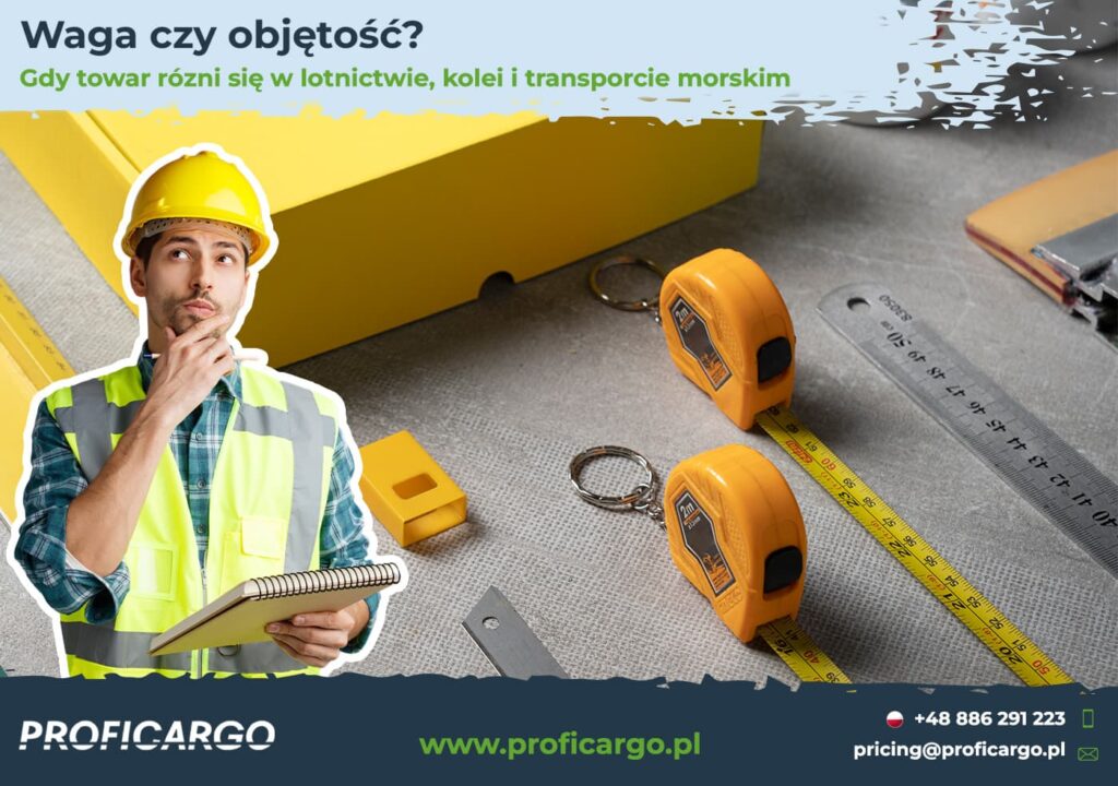 Dlaczego ten sam towar inaczej liczy się w lotnictwie, kolei, transporcie morskim i drogowym