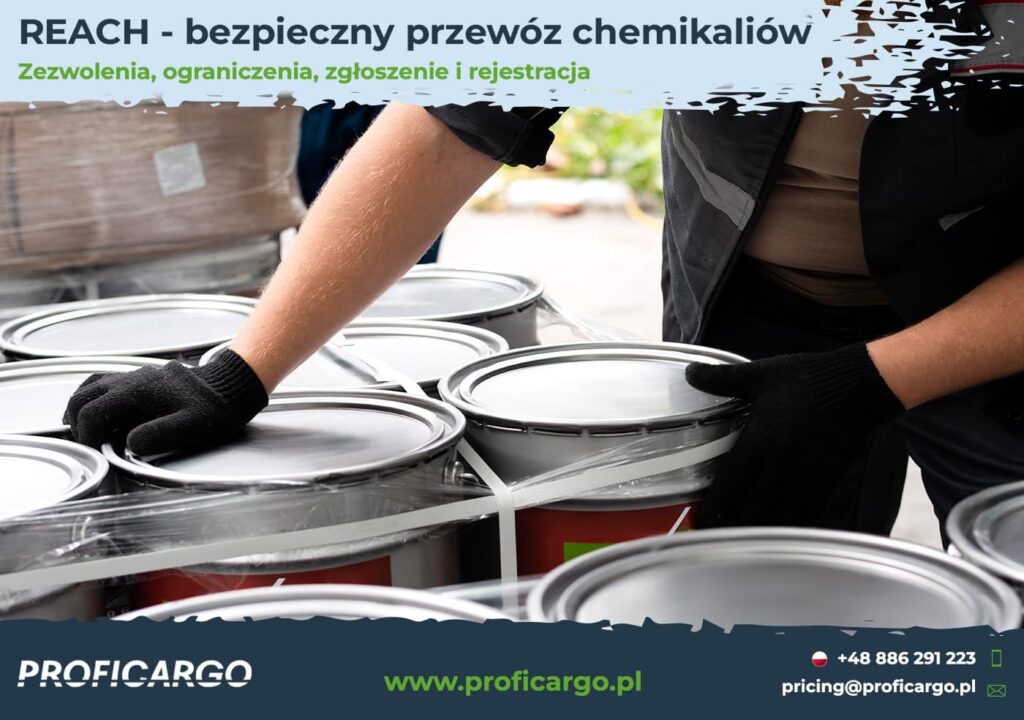 REACH bezpieczeństwo dla przewozów chemikaliów