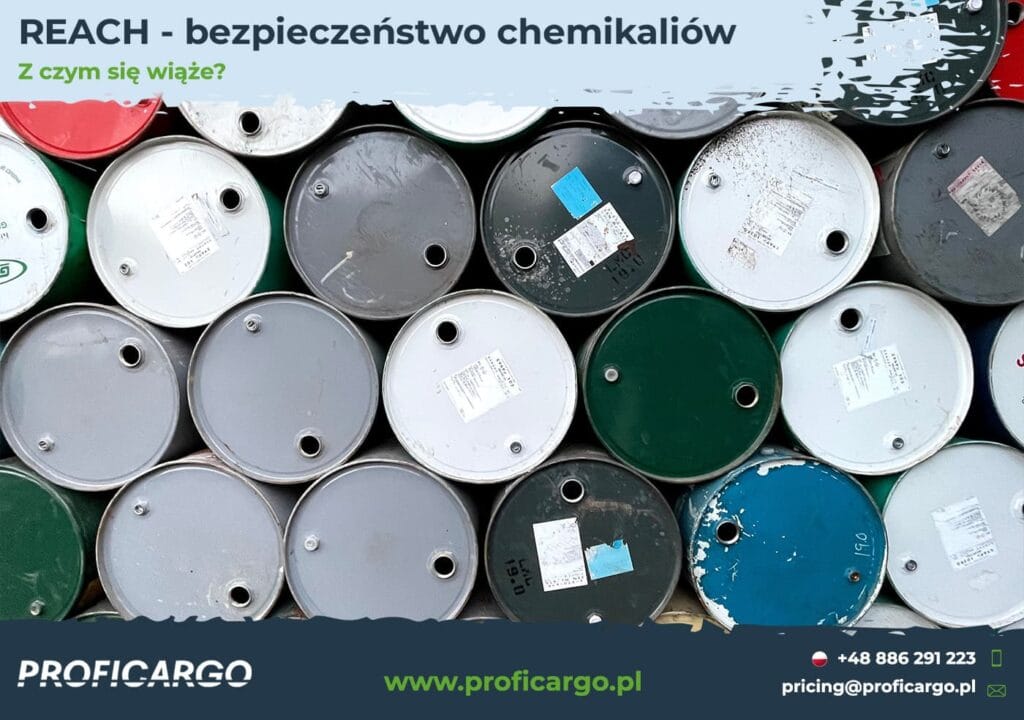 REACH bezpieczeństwo dla przewozów chemikaliów